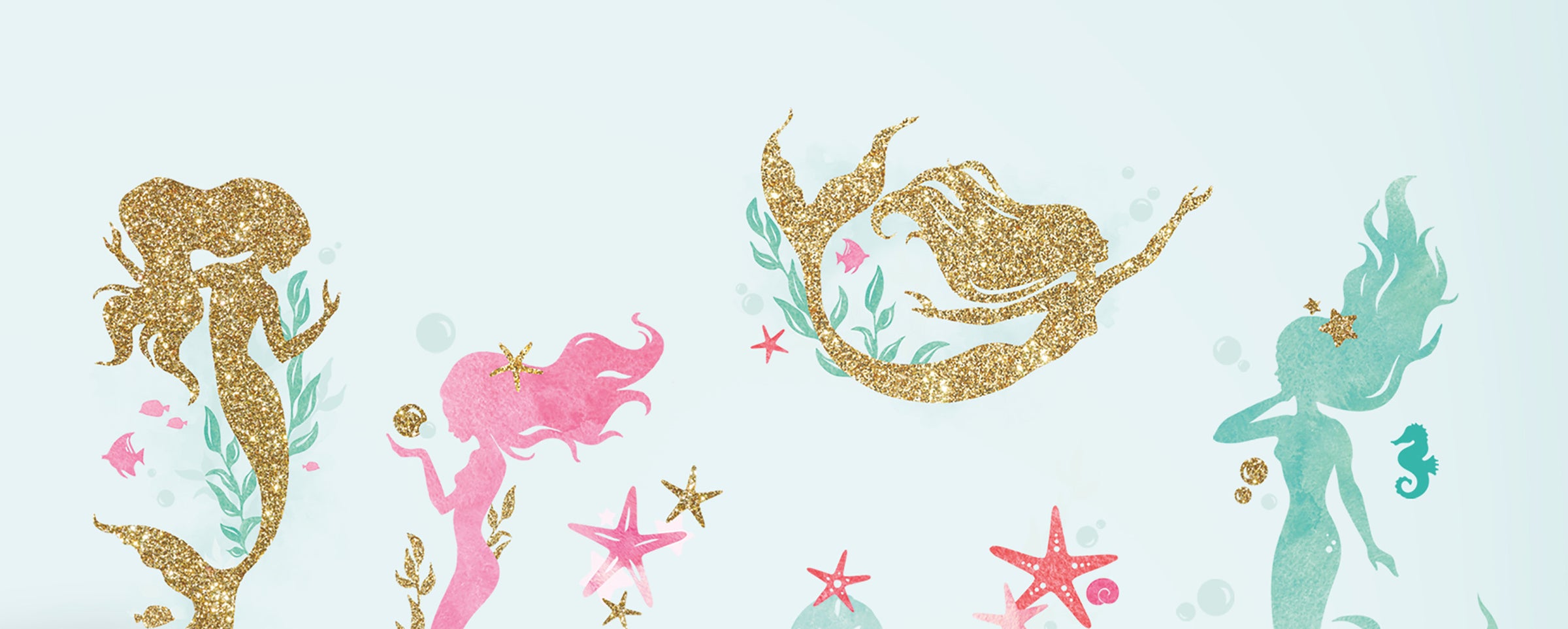Glitter & Metallic Peel and Stick Wall Decals