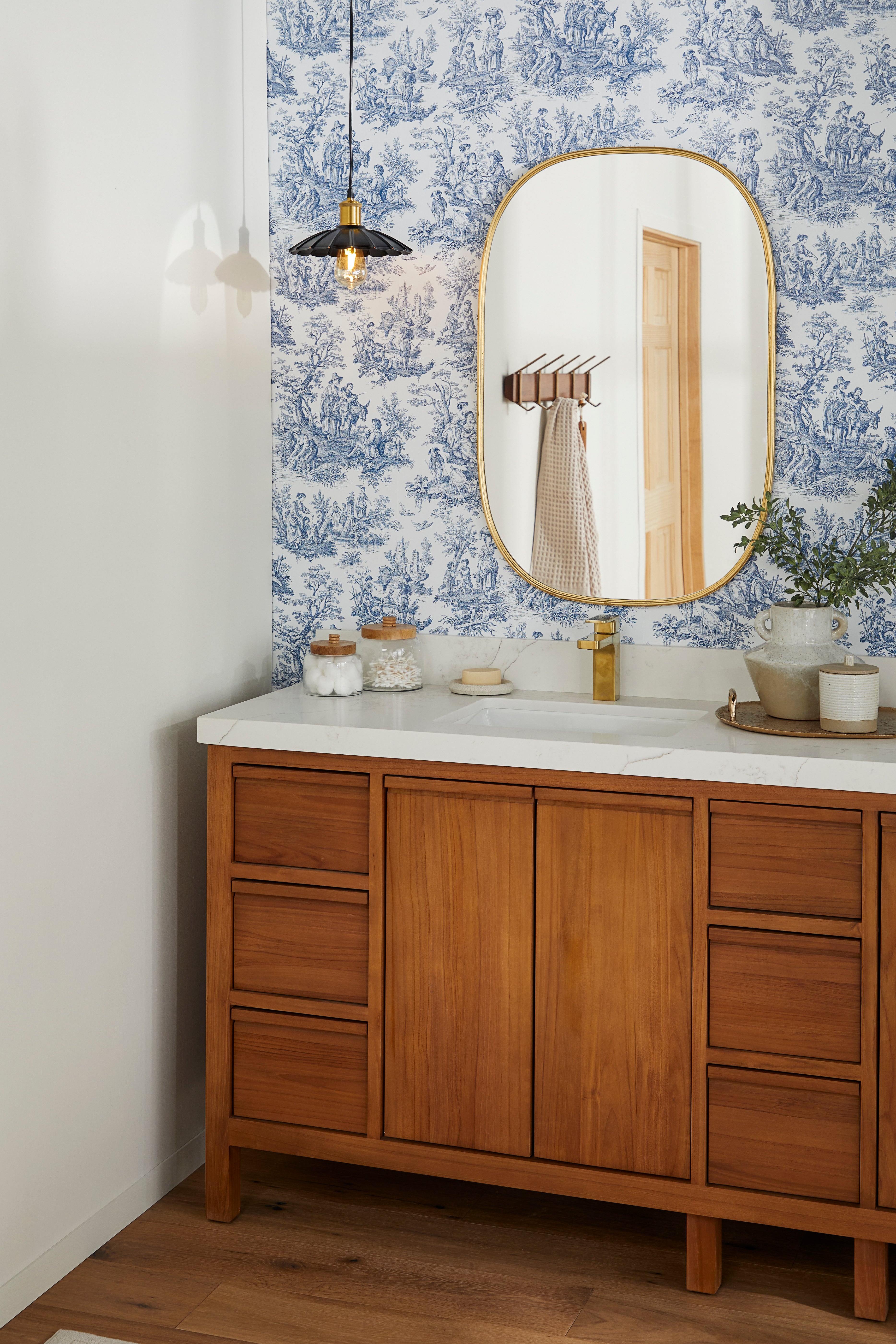 Jungle Toile Peel and Stick Wallpaper Peel and Stick Wallpaper RoomMates   