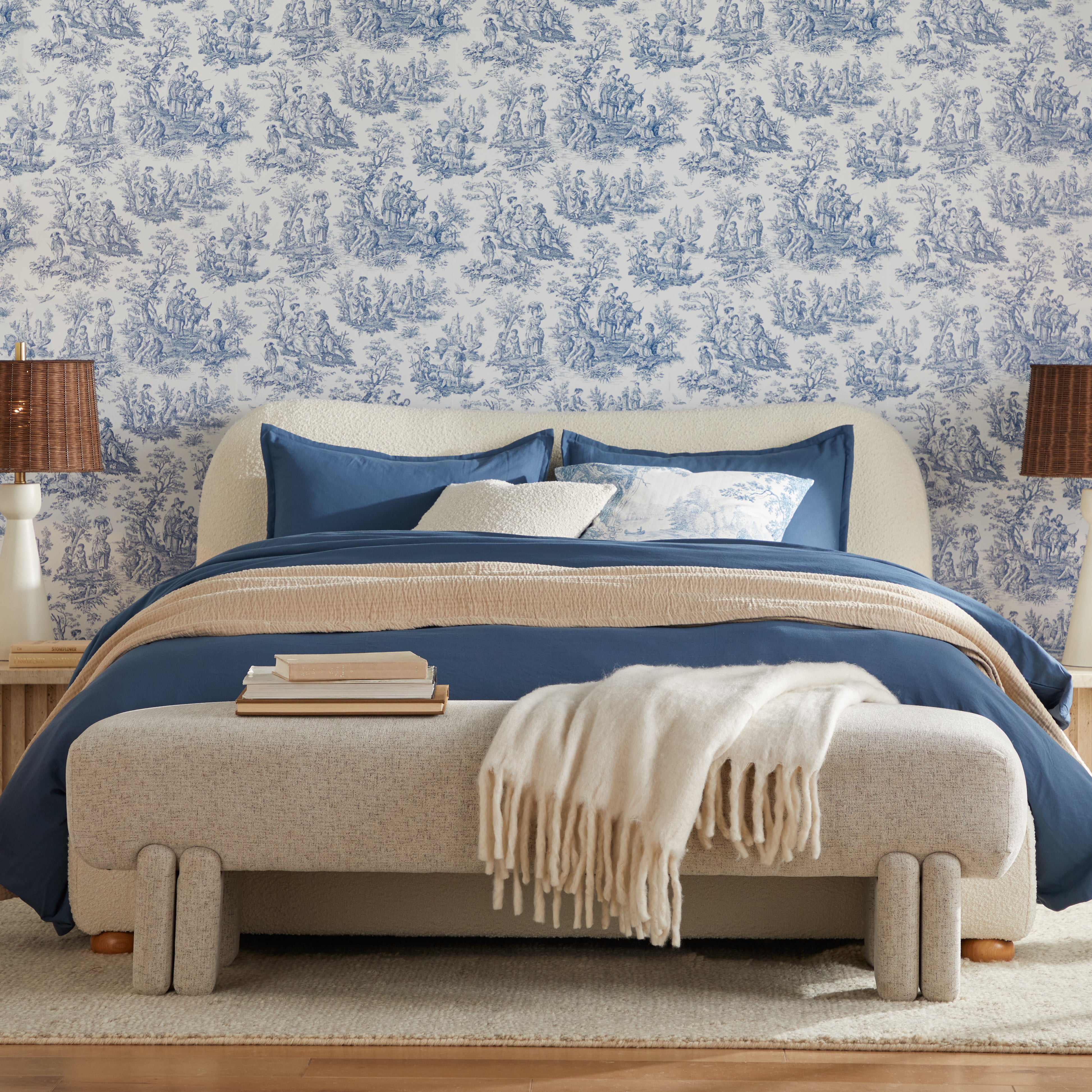 Jungle Toile Peel and Stick Wallpaper Peel and Stick Wallpaper RoomMates   