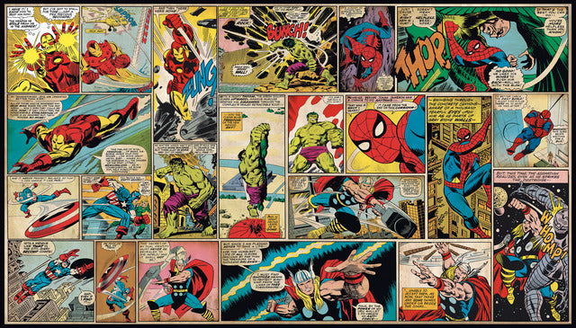 Marvel Comic Panel XL Spray and Stick Wallpaper Mural Wall Murals RoomMates Each  