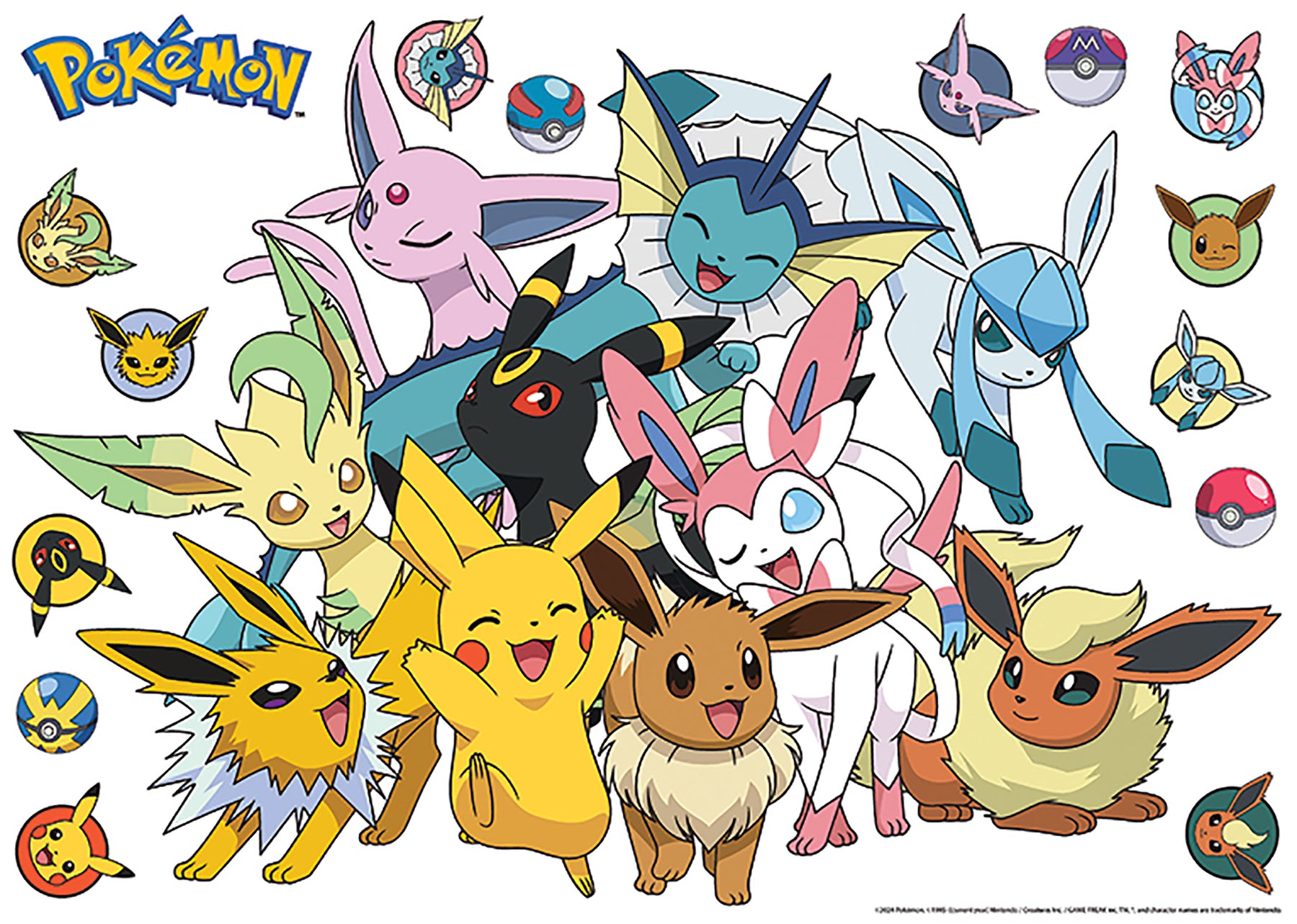 Pokemon Eevee Evolutions Wall Decals Wall Decals RoomMates