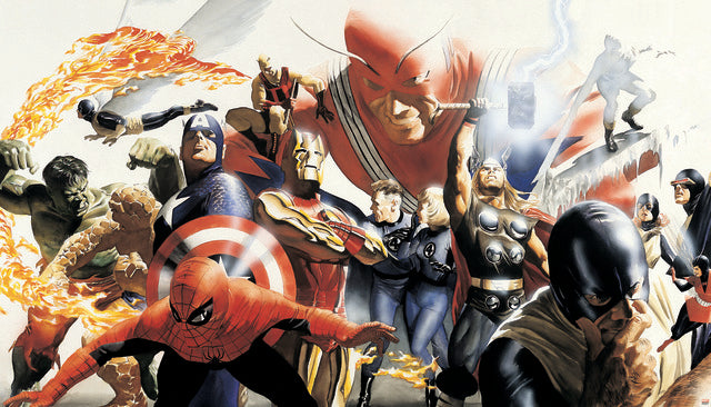 Marvel Alex Ross Peel and Stick Mural Wall Murals RoomMates Mural  
