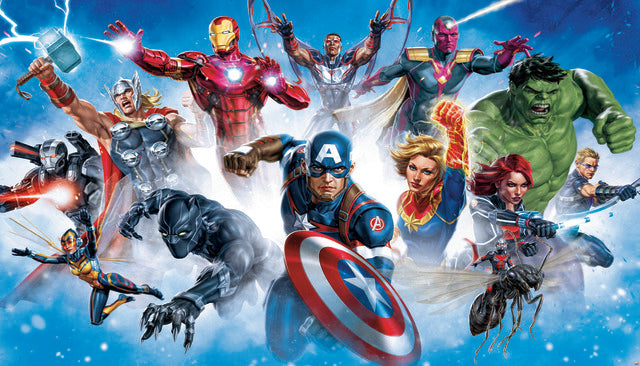 Avengers Gallery Art Peel and Stick Mural Wall Murals RoomMates Mural  