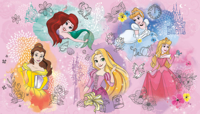 Disney Princess Peel and Stick Mural Wall Murals RoomMates Mural  