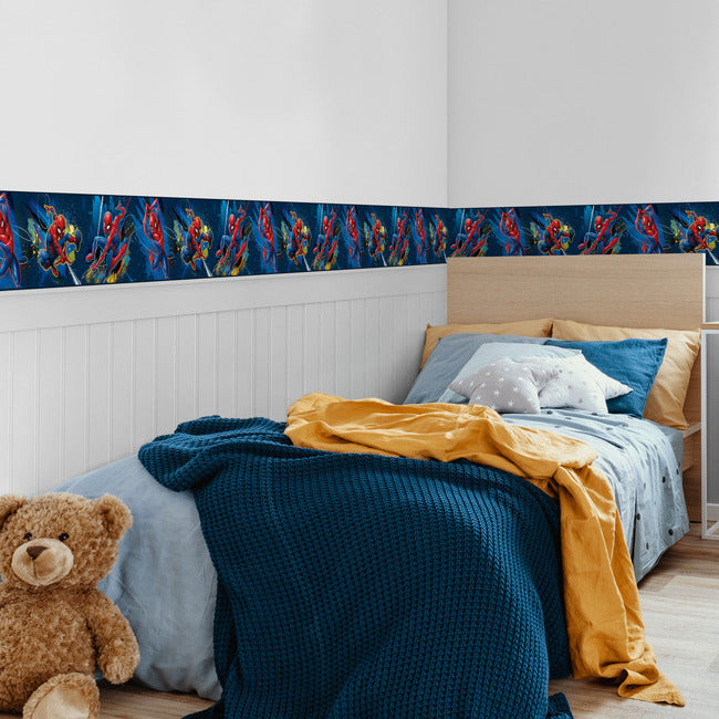Marvel Spider-Man Peel & Stick Wallpaper Border Peel and Stick Borders RoomMates   