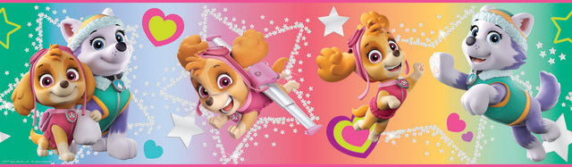 Paw Patrol Skye & Everest Peel & Stick Wallpaper Border Peel and Stick Borders RoomMates   