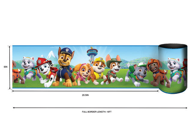 Paw Patrol Peel & Stick Wallpaper Border Peel and Stick Borders RoomMates   