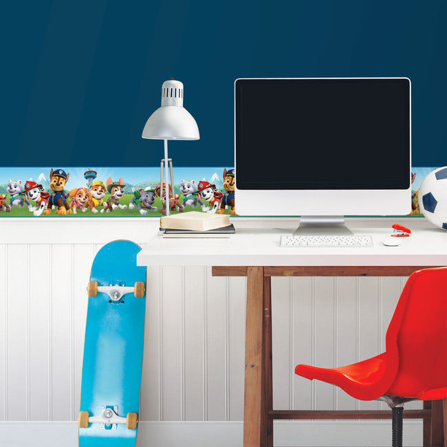 Paw Patrol Peel & Stick Wallpaper Border Peel and Stick Borders RoomMates   
