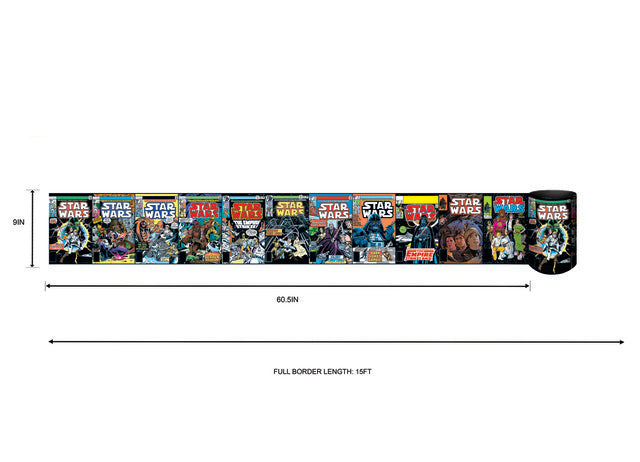 Star Wars Comic Books Peel & Stick Wallpaper Border Peel and Stick Borders RoomMates   