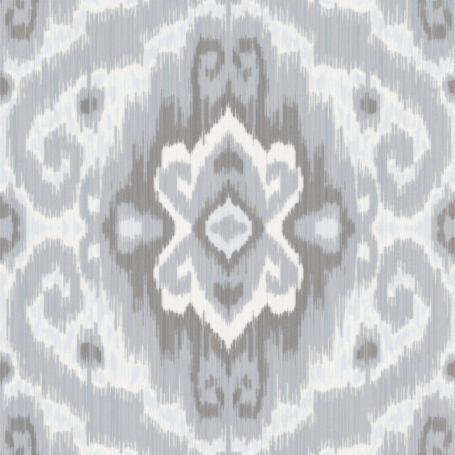 Bohemian Ikat Peel & Stick Wallpaper Peel and Stick Wallpaper RoomMates Roll Grey 
