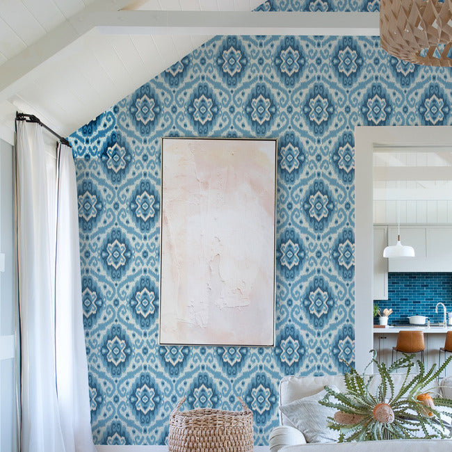 Bohemian Ikat Peel & Stick Wallpaper Peel and Stick Wallpaper RoomMates   