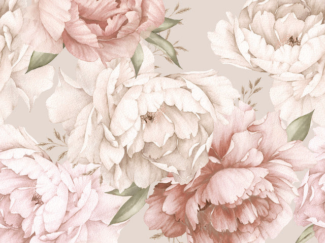 Mr. Kate Watercolor Floral Peel & Stick Wallpaper Mural Wall Murals RoomMates Mural  