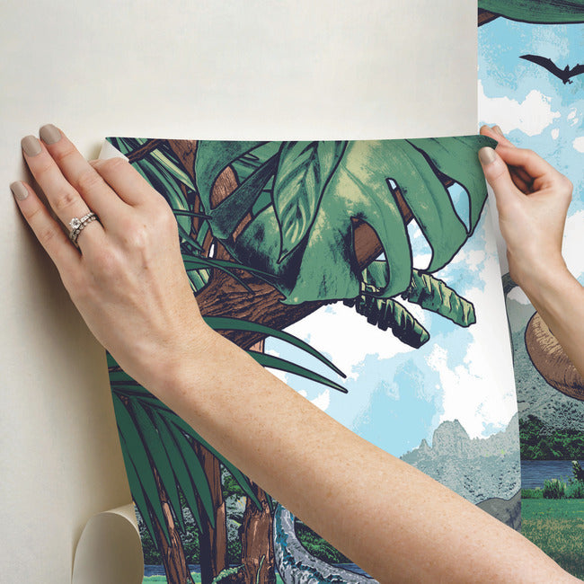 Jurassic Park Peel & Stick Mural Wall Murals RoomMates   