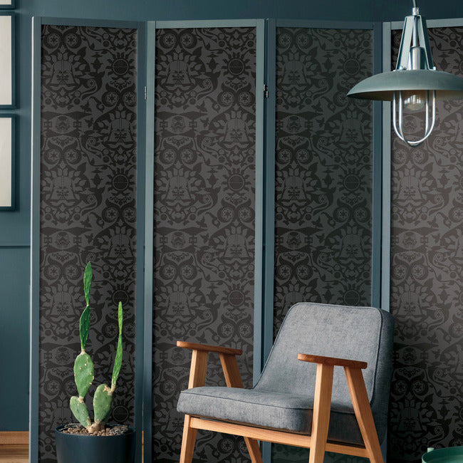 Star Wars The Dark Side Damask Peel & Stick Wallpaper Peel and Stick Wallpaper RoomMates   