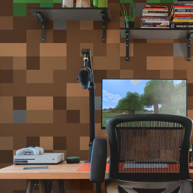 Minecraft Blocks Peel & Stick Wallpaper Mural Wall Murals RoomMates   