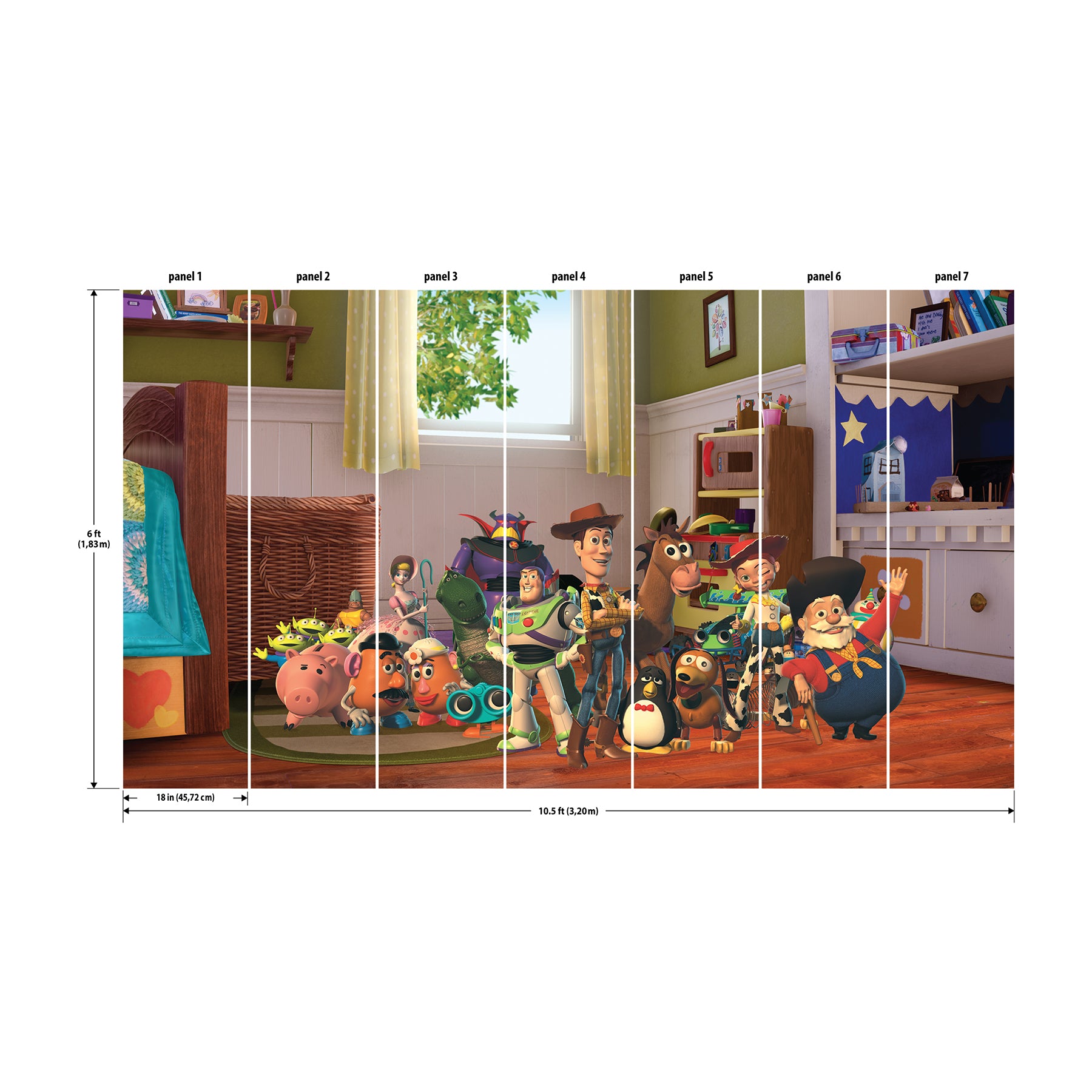 Toy Story Peel & Stick Wall Mural Wall Murals RoomMates   