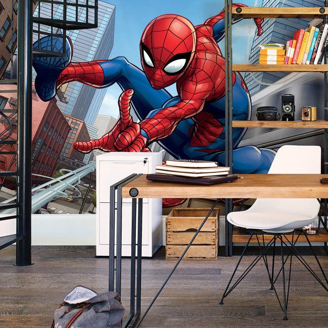 Marvel Spider-Man Peel & Stick Wallpaper Mural Wall Murals RoomMates   