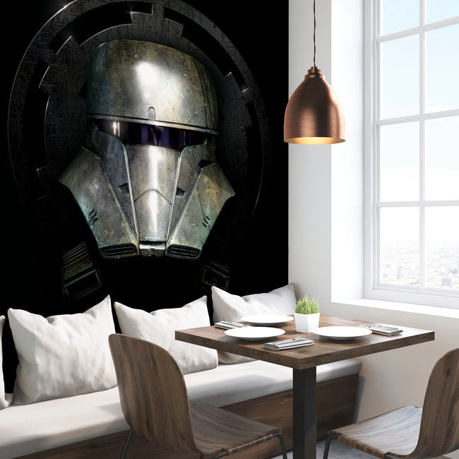 Star Wars Mandalorian Helmet Peel & Stick Wallpaper Mural Wall Murals RoomMates   