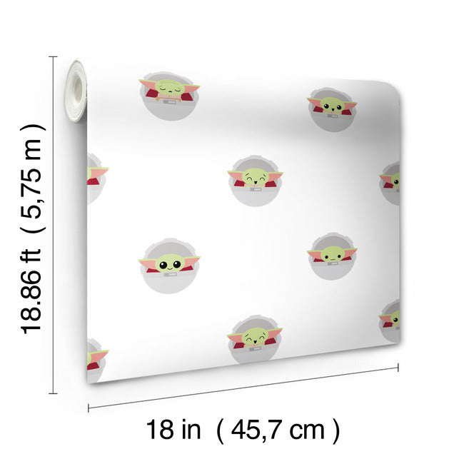 Grogu Peel & Stick Wallpaper Peel and Stick Wallpaper RoomMates   