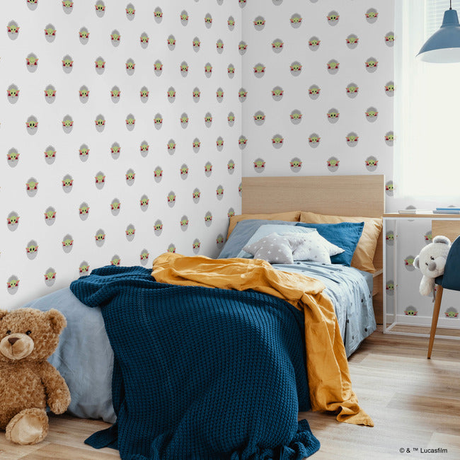 Grogu Peel & Stick Wallpaper Peel and Stick Wallpaper RoomMates   