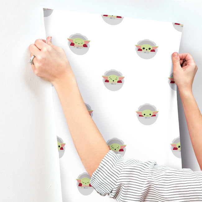 Grogu Peel & Stick Wallpaper Peel and Stick Wallpaper RoomMates   