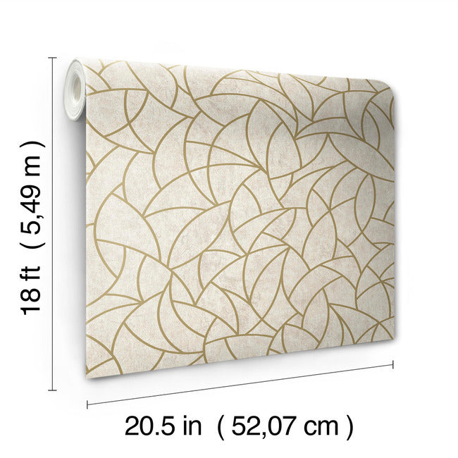 Modern Crescent Moon Peel & Stick Wallpaper Peel and Stick Wallpaper RoomMates   