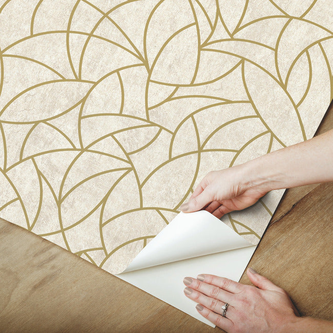 Modern Crescent Moon Peel & Stick Wallpaper Peel and Stick Wallpaper RoomMates   