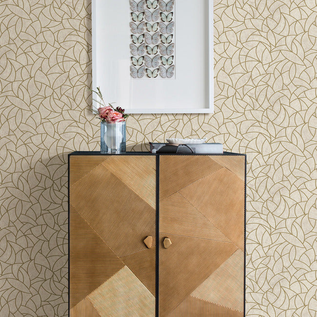 Modern Crescent Moon Peel & Stick Wallpaper Peel and Stick Wallpaper RoomMates   