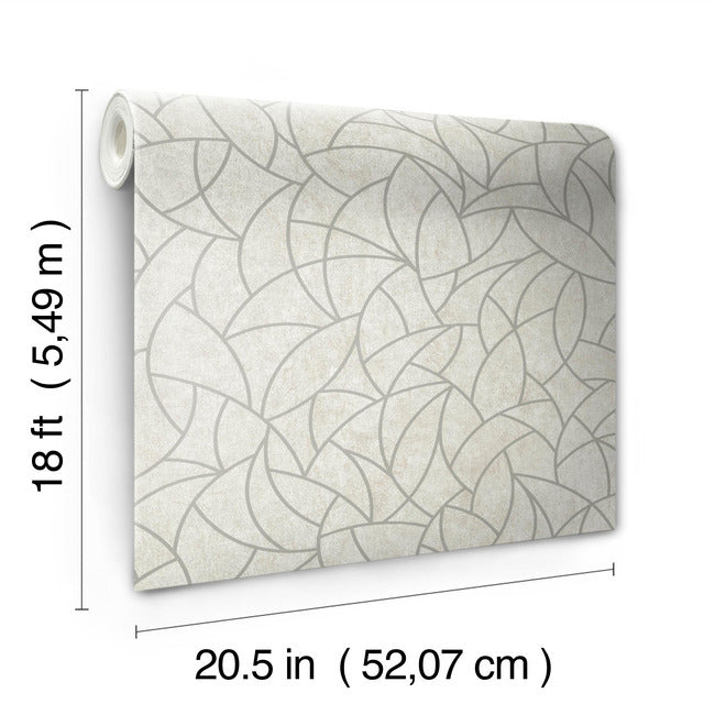 Modern Crescent Moon Peel & Stick Wallpaper Peel and Stick Wallpaper RoomMates   
