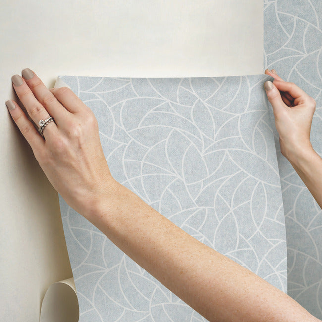 Modern Crescent Moon Peel & Stick Wallpaper Peel and Stick Wallpaper RoomMates   