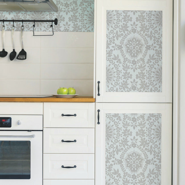 Boho Baroque Damask Peel & Stick Wallpaper Peel and Stick Wallpaper RoomMates   