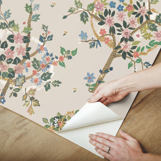 Flowering Peace Tree Peel & Stick Wallpaper Peel and Stick Wallpaper RoomMates   