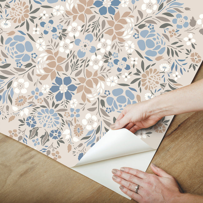 Medallion Floral Peel & Stick Wallpaper Peel and Stick Wallpaper RoomMates   