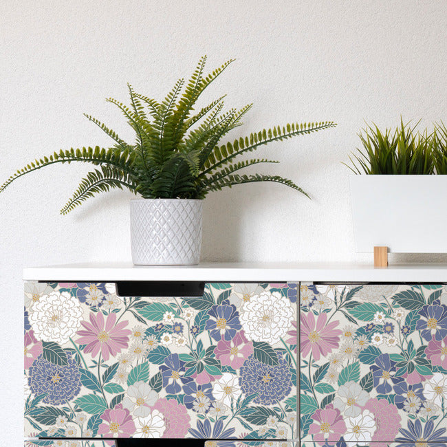 Bohemian Floral Peel & Stick Wallpaper Peel and Stick Wallpaper RoomMates   