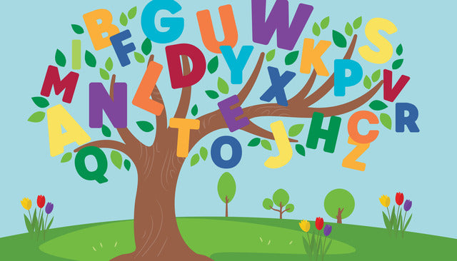 Alphabet Tree Peel & Stick Mural Wall Murals RoomMates   
