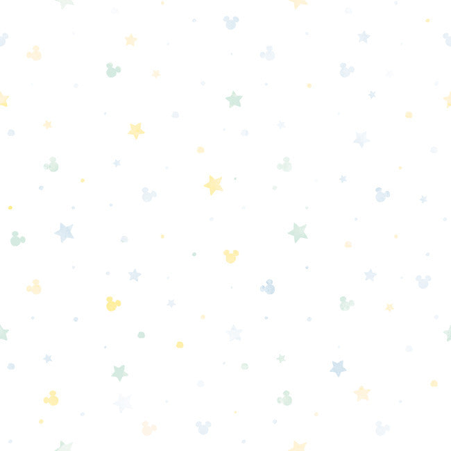 Mickey Mouse Confetti Peel & Stick Wallpaper Peel and Stick Wallpaper RoomMates Roll  