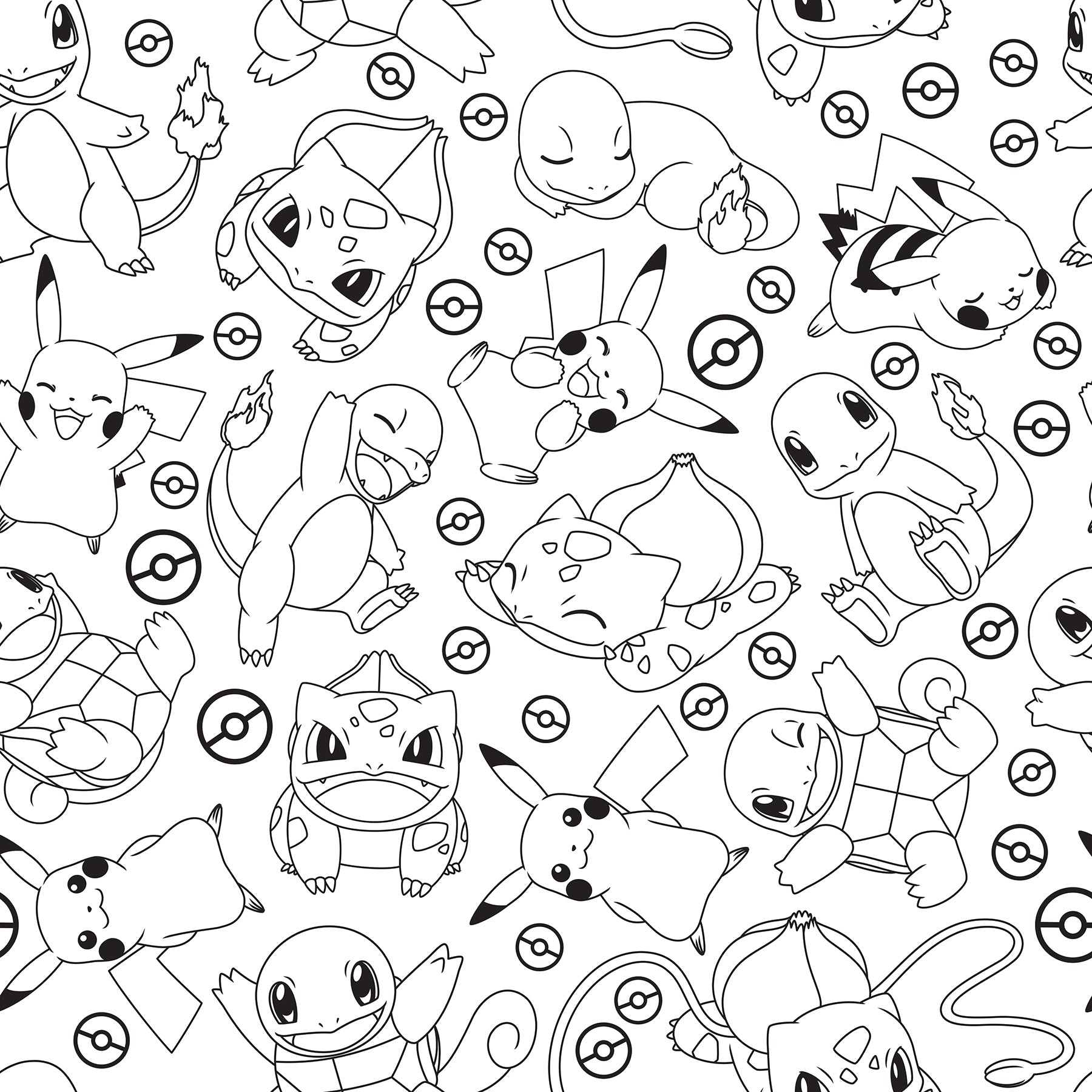 Pokémon Peel and Stick Wallpaper Peel and Stick Wallpaper RoomMates Roll Black 