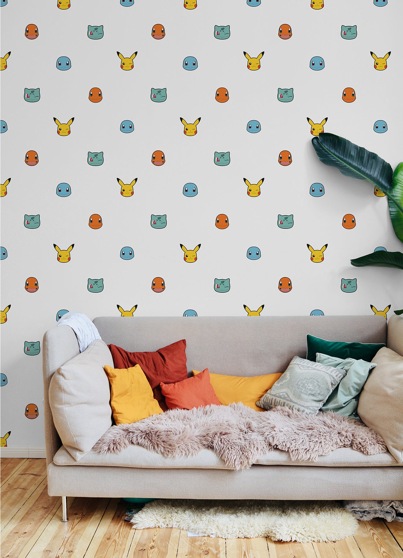 Pokémon Character Faces Peel and Stick Wallpaper Peel and Stick Wallpaper RoomMates   