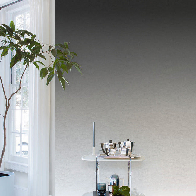 Aura Ombre Peel & Stick Wallpaper Mural Peel and Stick Wallpaper RoomMates Charcoal  