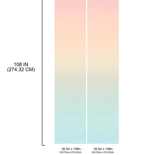 Aura Ombre Peel & Stick Wallpaper Mural Peel and Stick Wallpaper RoomMates   