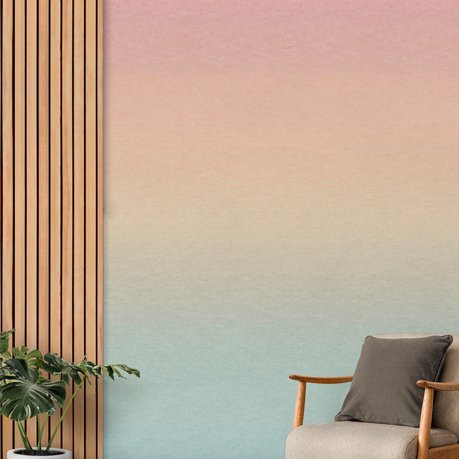 Aura Ombre Peel & Stick Wallpaper Mural Peel and Stick Wallpaper RoomMates Rainbow  