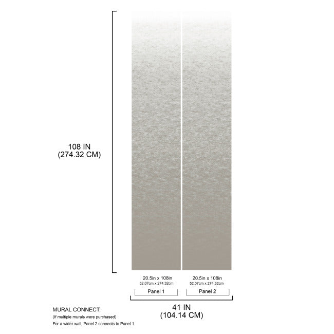 Aura Ombre Peel & Stick Wallpaper Mural Peel and Stick Wallpaper RoomMates   