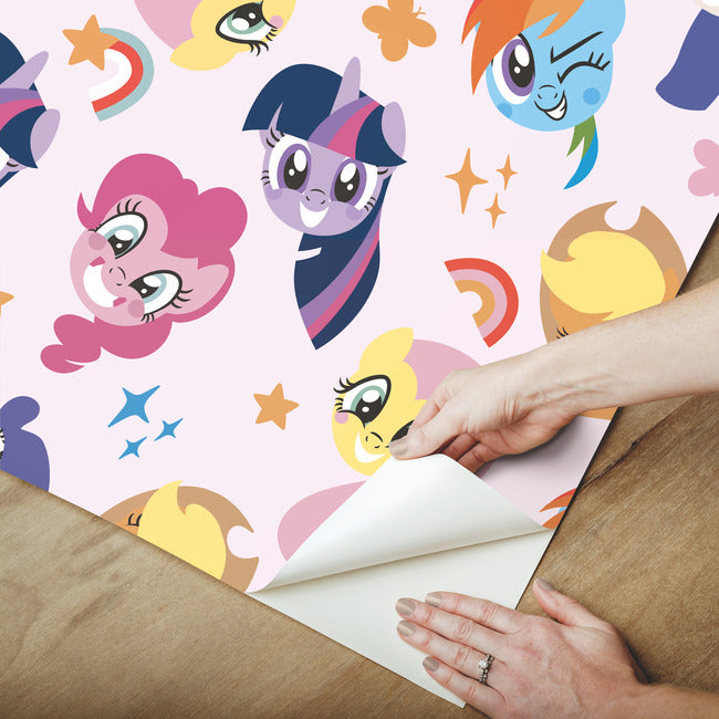 My Little Pony Toss Peel & Stick Wallpaper Peel and Stick Wallpaper RoomMates   