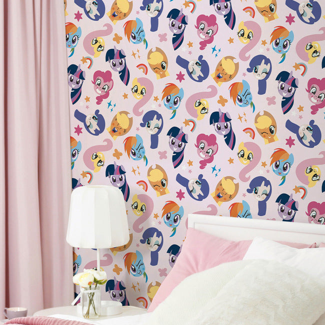 My Little Pony Toss Peel & Stick Wallpaper Peel and Stick Wallpaper RoomMates   