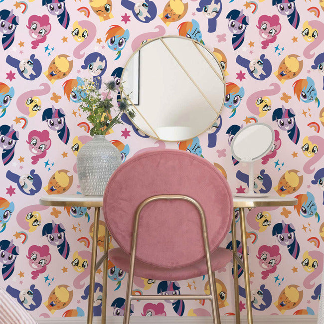 My Little Pony Toss Peel & Stick Wallpaper Peel and Stick Wallpaper RoomMates   