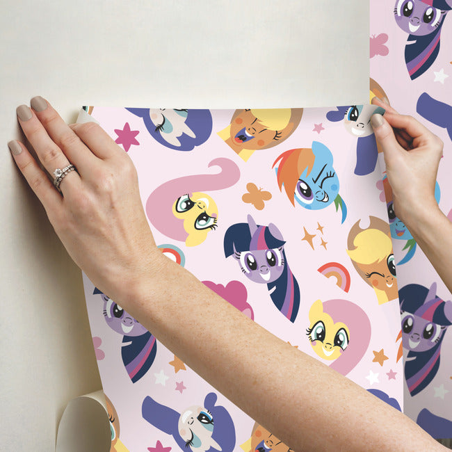 My Little Pony Toss Peel & Stick Wallpaper Peel and Stick Wallpaper RoomMates   