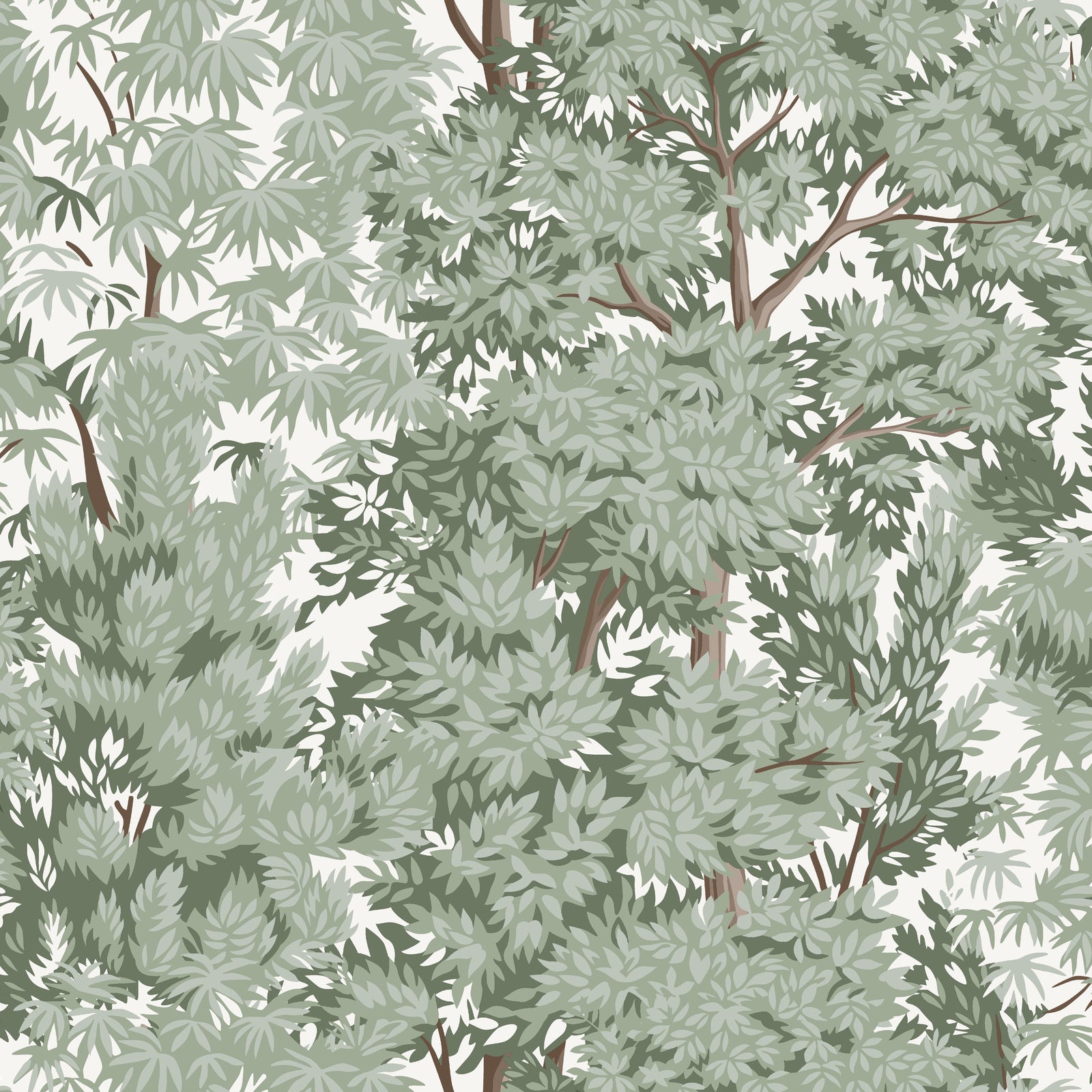 Ardian Peel and Stick Wallpaper Peel and Stick Wallpaper RoomMates Roll Green/White 