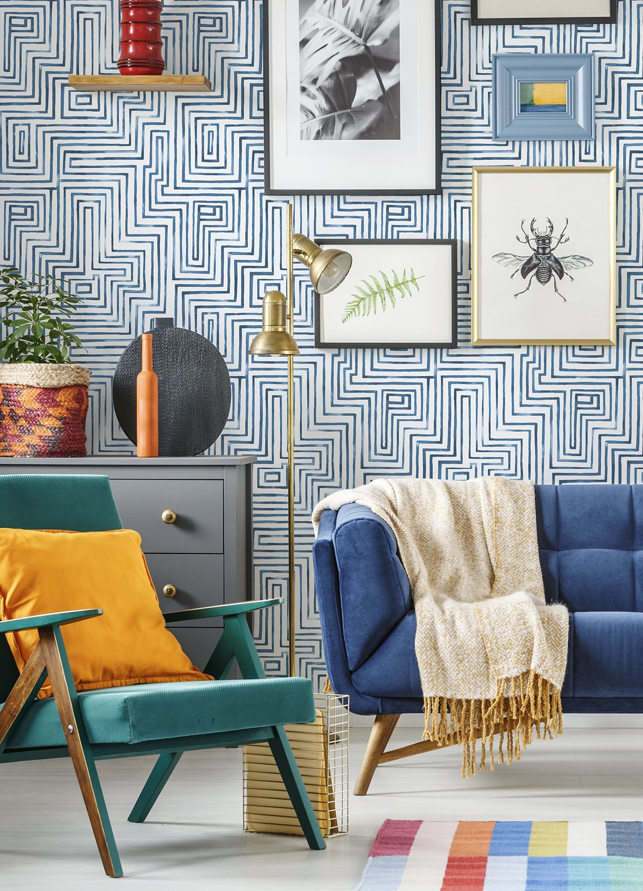 Warren Peel and Stick Wallpaper Peel and Stick Wallpaper RoomMates   