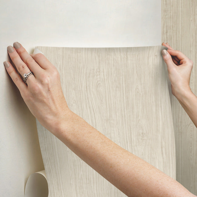 Cherry Wood Peel & Stick Wallpaper Peel and Stick Wallpaper RoomMates   