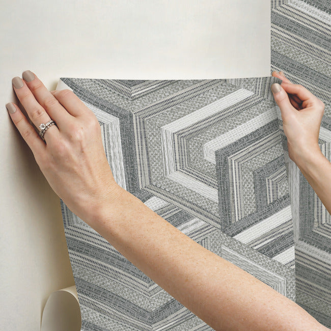 Geo Puzzle Peel and Stick Wallpaper Wallpaper RoomMates Decor   